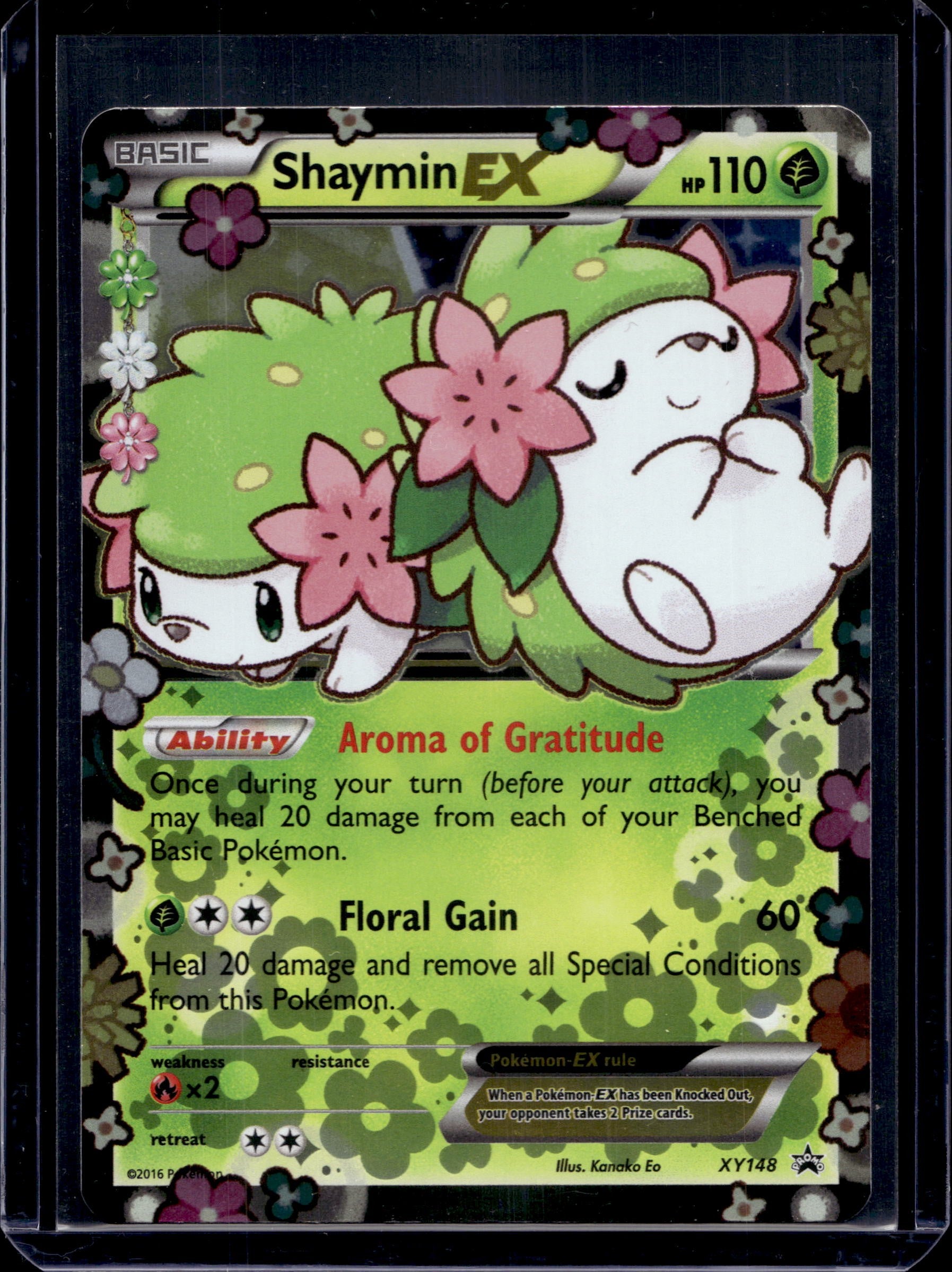 Shaymin EX XY Promos #XY148 Holofoil Pokémon Card (front)