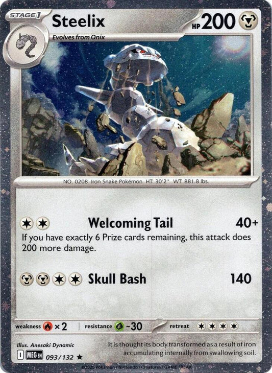 Steelix - 093/132 (Cosmos Holo) 093/132 Rare Miscellaneous Cards & Products Pokémon card