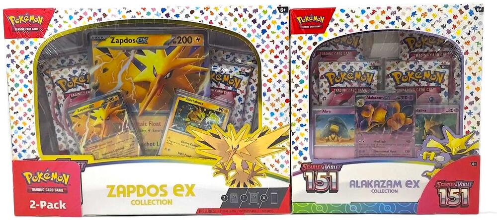 Costco Scarlet & Violet 151 Zapdos ex & Alakazam ex Bundle Pokémon card
