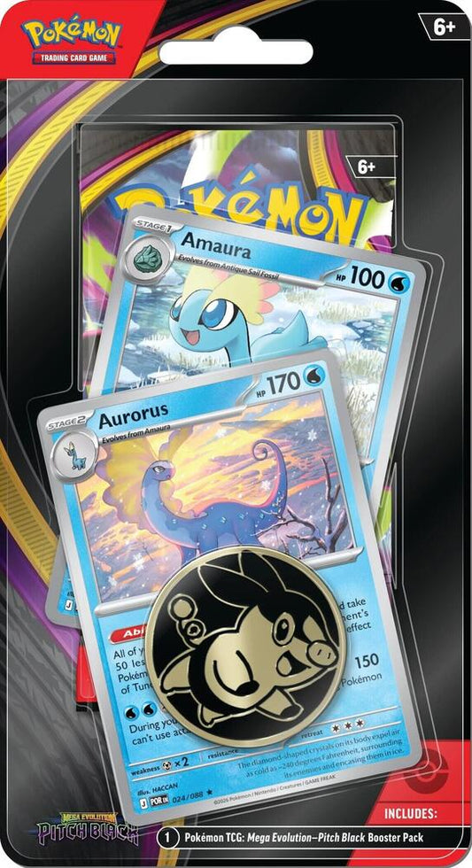 Pitch Black Premium Checklane Blister [Amaura, Aurorus] (Target Exclusive) Pokémon card
