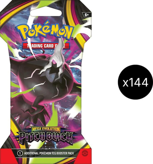 Pitch Black Sleeved Booster Case Pokémon card