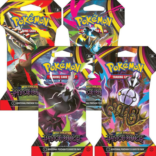 Pitch Black Sleeved Booster Pack Art Bundle [Set of 4] Pokémon card