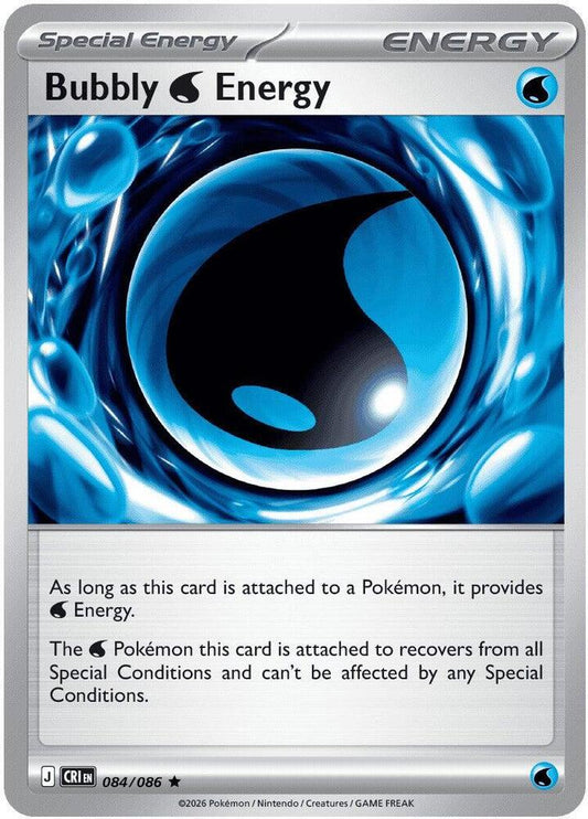 Bubbly W Energy 084/086 Rare Chaos Rising Pokémon card