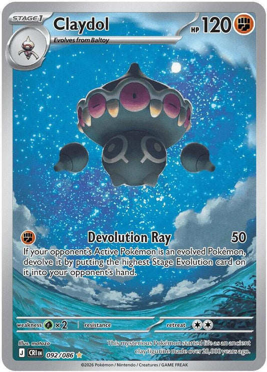 Claydol - 092/086 092/086 Illustration Rare Chaos Rising Pokémon card