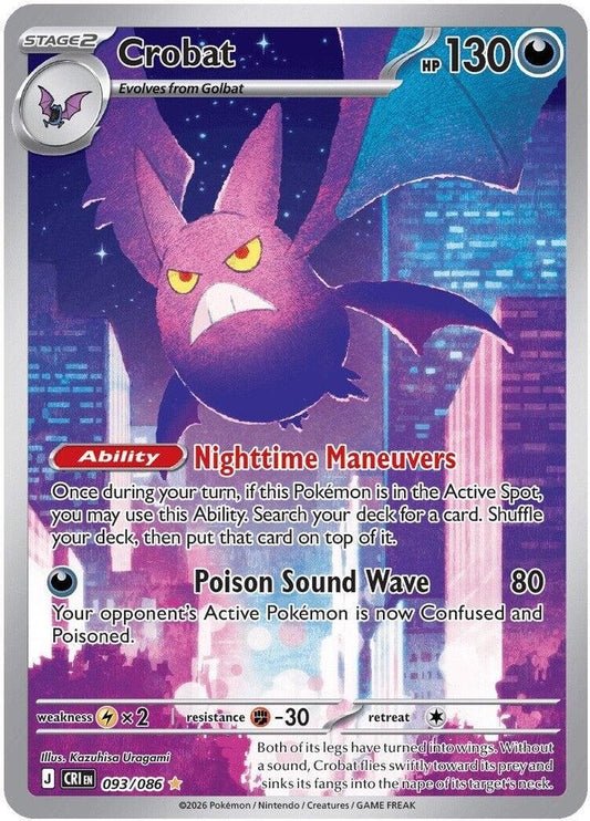 Crobat - 093/086 093/086 Illustration Rare Chaos Rising Pokémon card