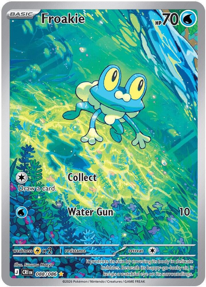 Froakie - 088/086 088/086 Illustration Rare Chaos Rising Pokémon card
