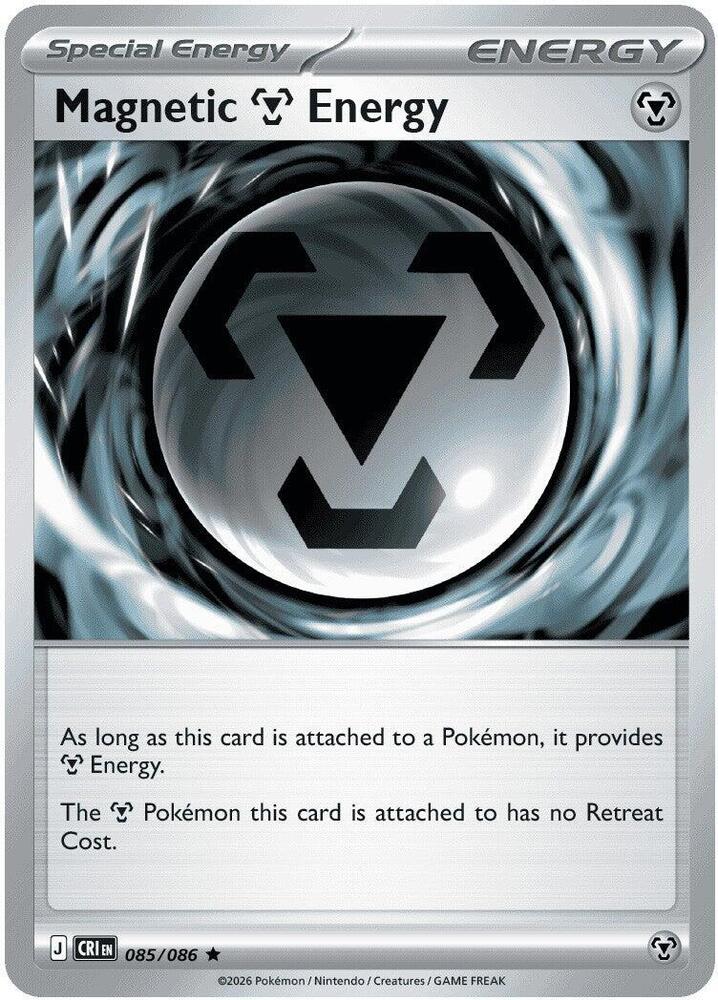 Magnetic Metal Energy 085/086 Rare Chaos Rising Pokémon card