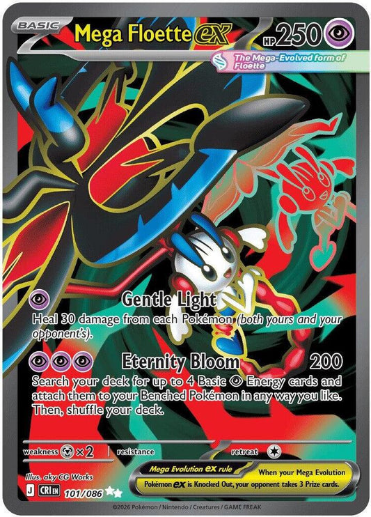 Mega Floette ex - 101/086 101/086 Ultra Rare Chaos Rising Pokémon card