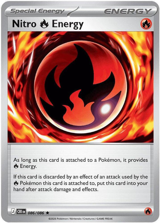 Nitro R Energy 086/086 Rare Chaos Rising Pokémon card