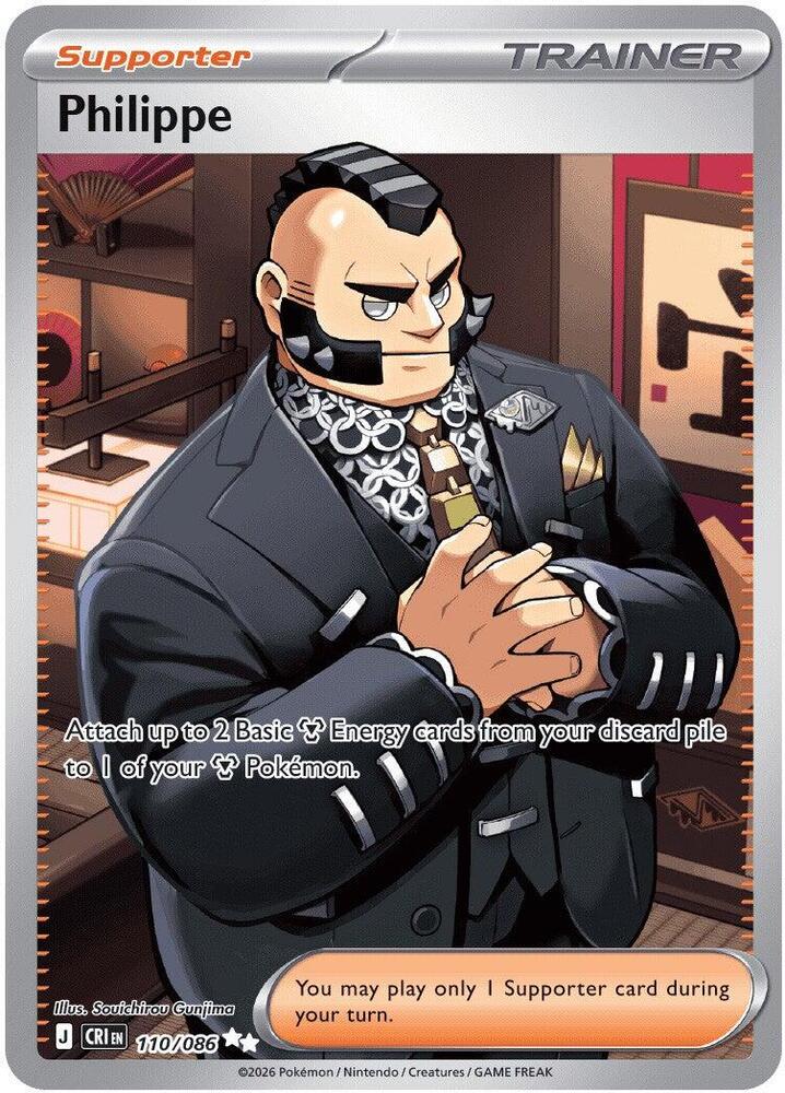 Philippe - 110/086 110/086 Ultra Rare Chaos Rising Pokémon card