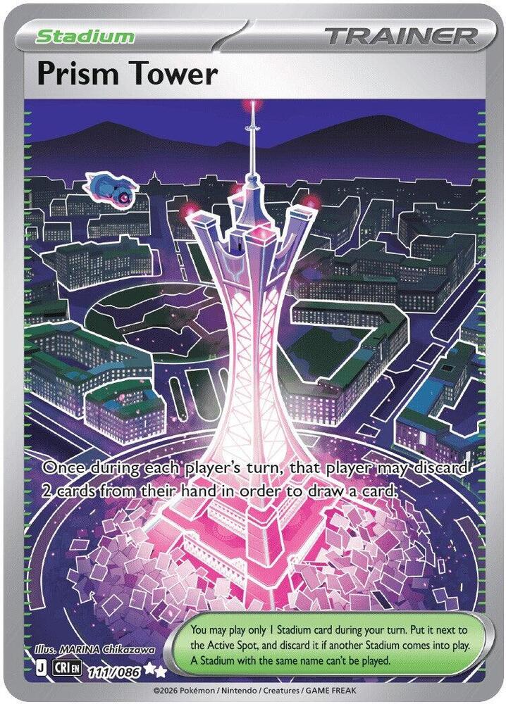 Prism Tower - 111/086 111/086 Ultra Rare Chaos Rising Pokémon card
