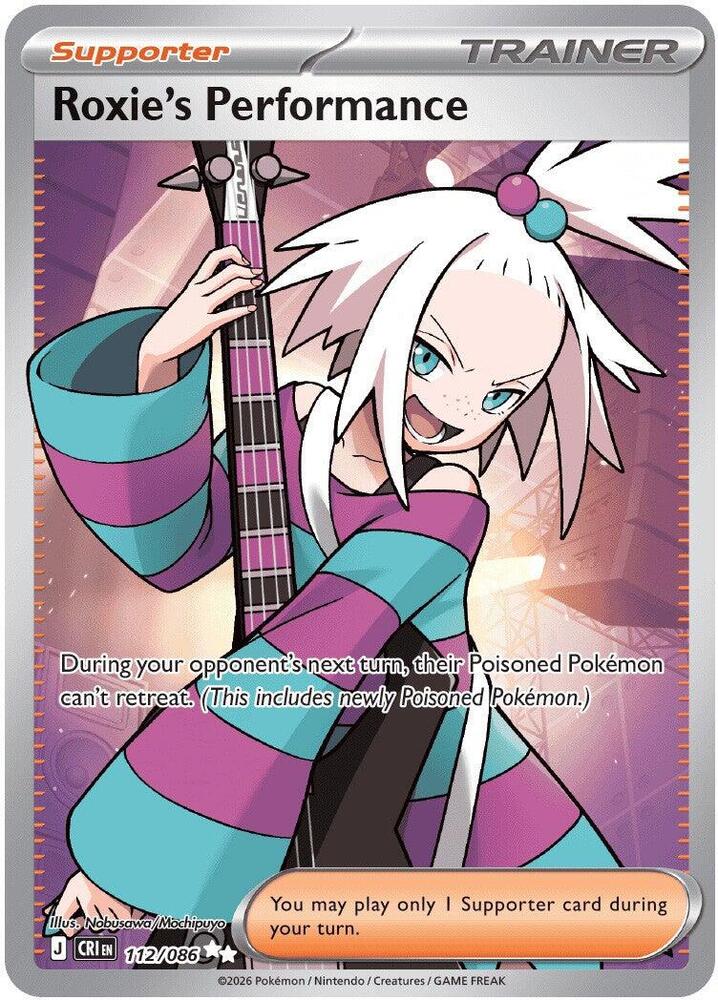 Roxie's Performance - 112/086 112/086 Ultra Rare Chaos Rising Pokémon card