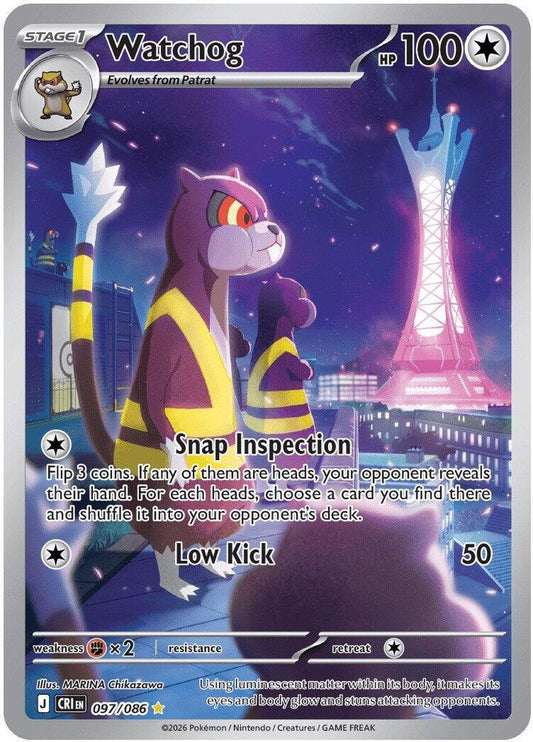 Watchog - 097/086 097/086 Illustration Rare Chaos Rising Pokémon card