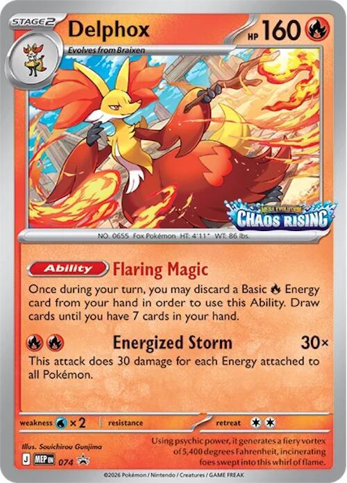 Delphox - 074 74 Promo Mega Evolution Promo Pokémon card