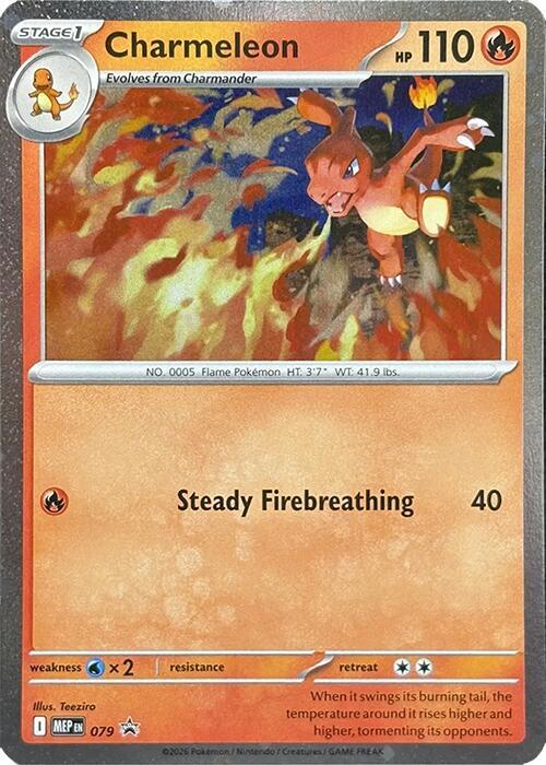 Charmeleon - 079 (Cosmos Holo) 79 Promo Mega Evolution Promo Pokémon card