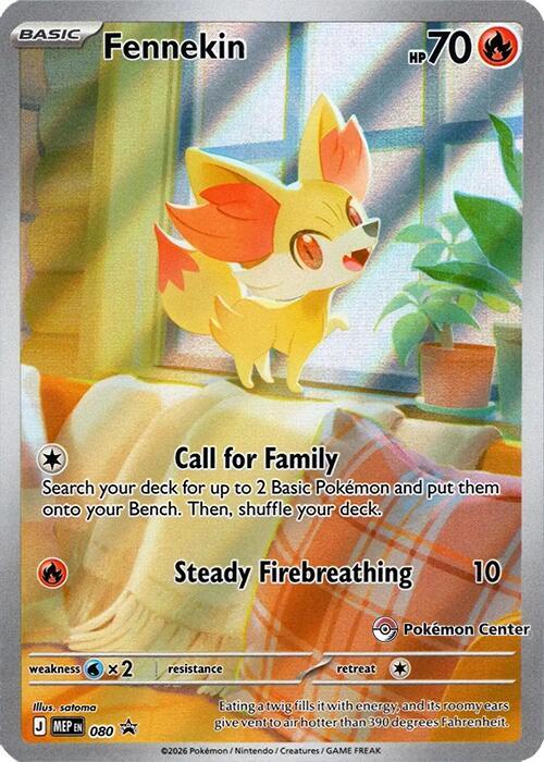 Fennekin - 080 (Pokemon Center Exclusive) 80 Promo Mega Evolution Promo Pokémon card