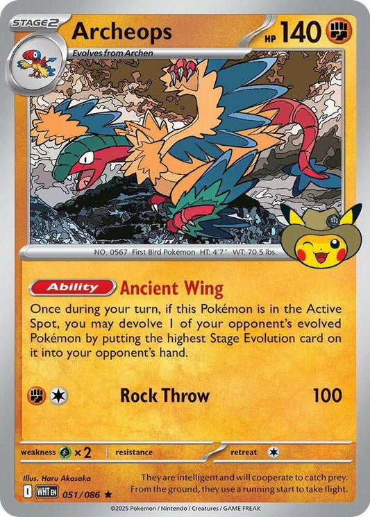 Archeops - 051 (Fossil Museum Exclusive) 051/086 Promo Miscellaneous Cards & Products Pokémon card