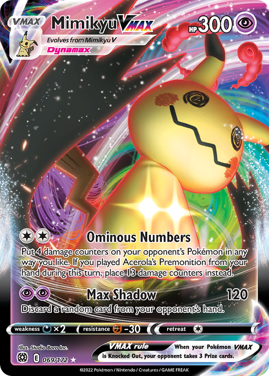 Mimikyu VMAX 069/172 Rare Holo VMAX Brilliant Stars