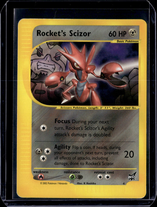 Rocket's Scizor - 4 Best of Promos #004/009 Normal Pokémon Card (front)