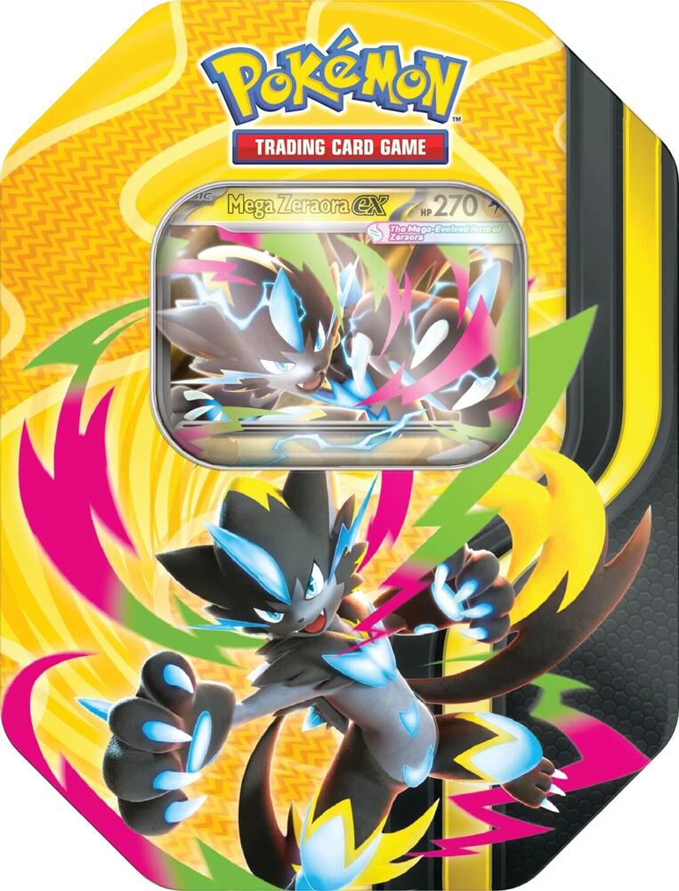 Mega Forces Tin [Mega Zeraora ex] Miscellaneous Cards & Products Pokémon card