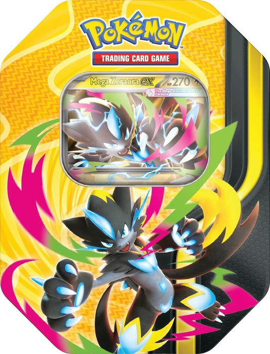Mega Forces Tin [Mega Zeraora ex] Miscellaneous Cards & Products Pokémon card