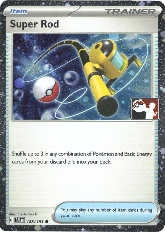 Super Rod - 188/193 (Cosmos Holo) 188/193 Common Prize Pack Series Cards Pokémon card