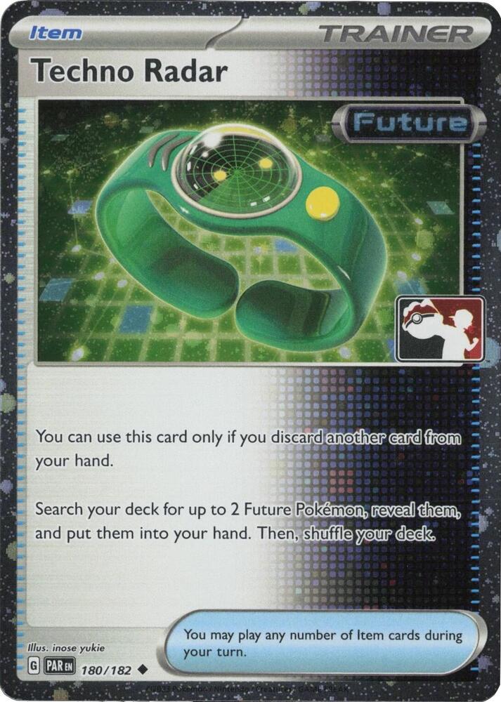 Techno Radar - 180/182 (Cosmos Holo) 180/182 Uncommon Prize Pack Series Cards Pokémon card