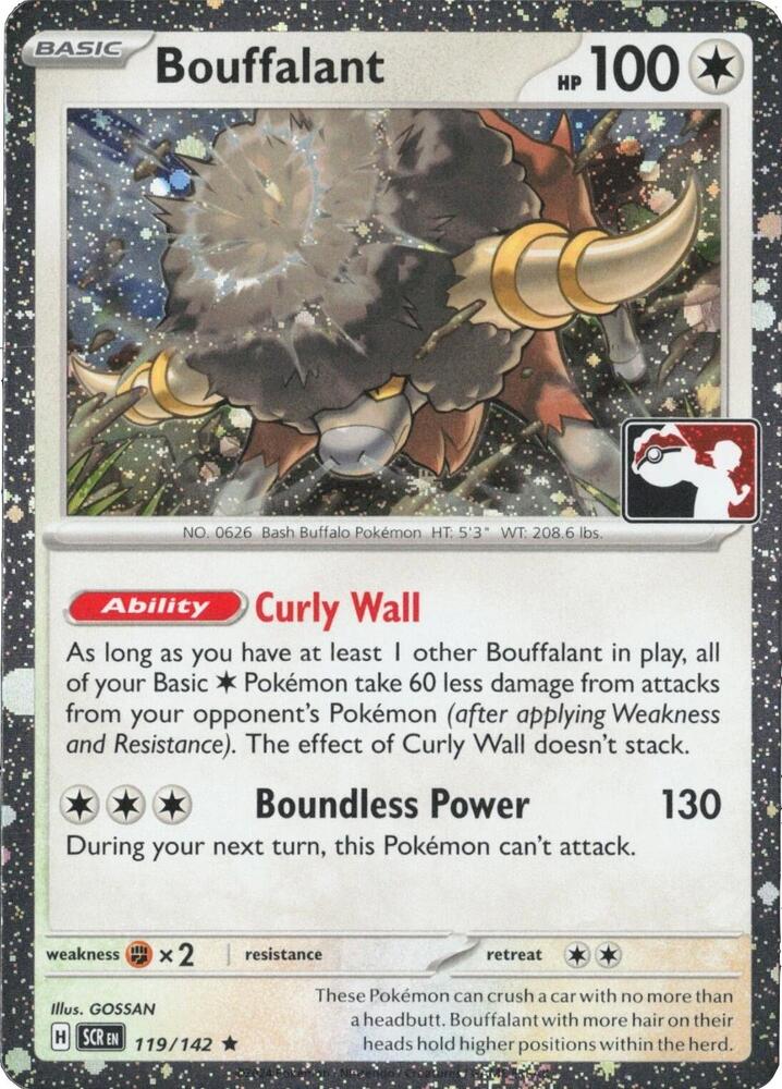 Bouffalant - 119/142 (Cosmos Holo) 119/142 Rare Prize Pack Series Cards Pokémon card