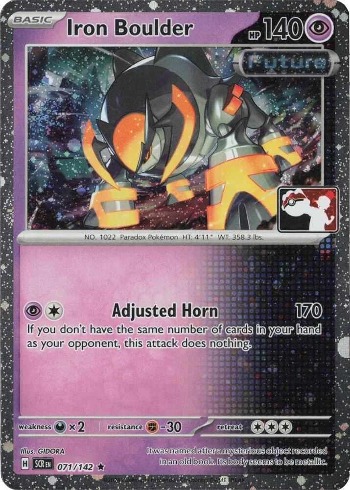 Iron Boulder - 071/142 (Cosmos Holo) 071/142 Rare Prize Pack Series Cards Pokémon card