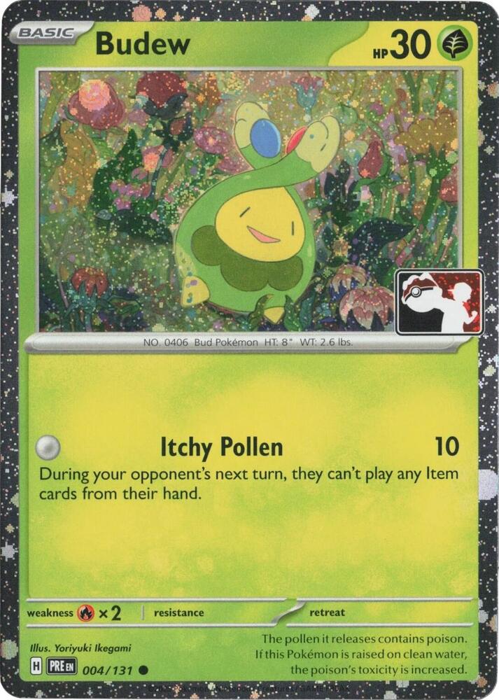 Budew - 004/131 (Cosmos Holo) 004/131 Common Prize Pack Series Cards Pokémon card
