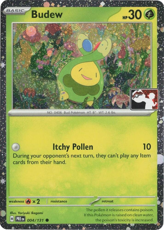 Budew - 004/131 (Cosmos Holo) 004/131 Common Prize Pack Series Cards Pokémon card