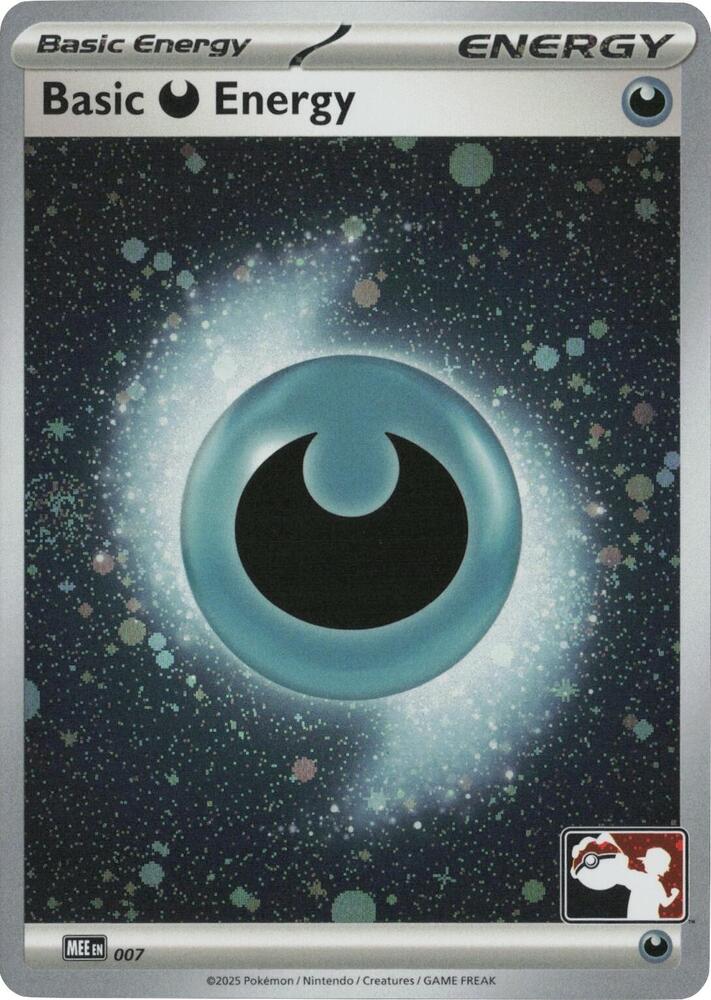 Basic Darkness Energy - MEE 007 (Cosmos Holo) 007 Common Prize Pack Series Cards Pokémon card