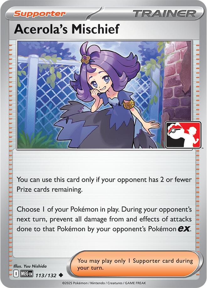 Acerola's Mischief - 113/132 113/132 Uncommon Prize Pack Series Cards Pokémon card
