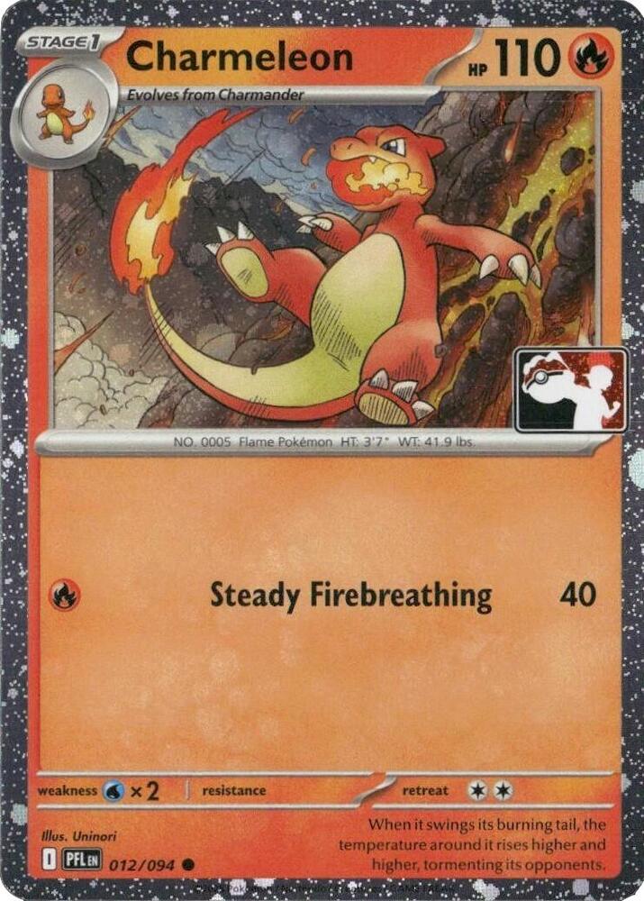 Charmeleon - 012/094 (Cosmos Holo) 012/094 Common Prize Pack Series Cards Pokémon card