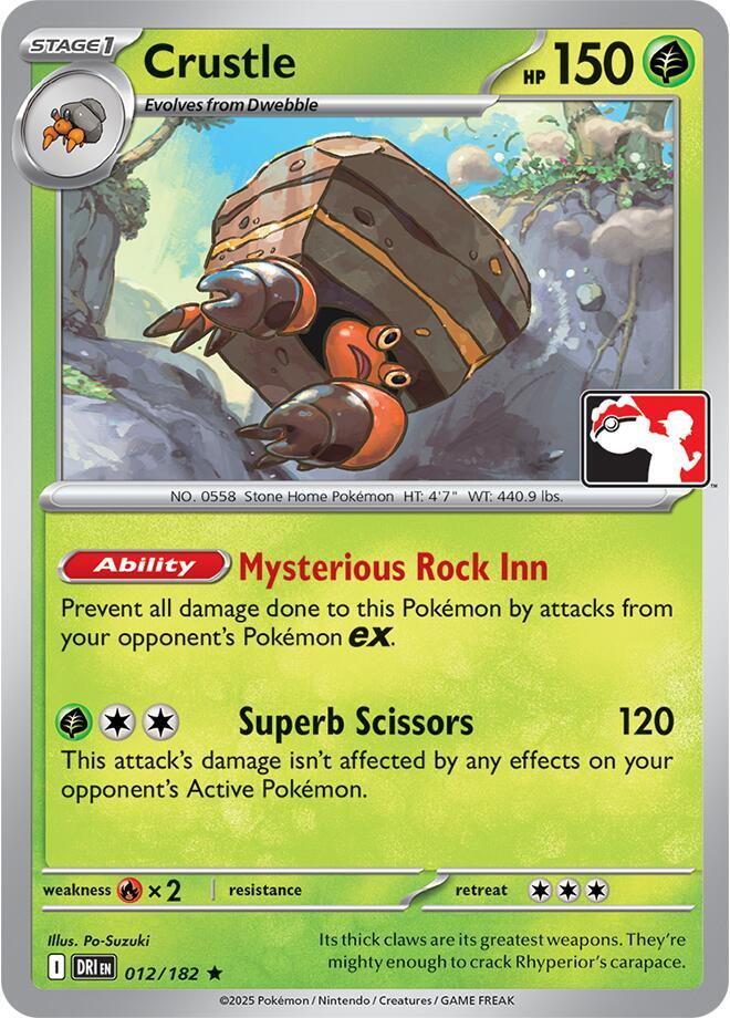 Crustle - 012/182 012/182 Rare Prize Pack Series Cards Pokémon card