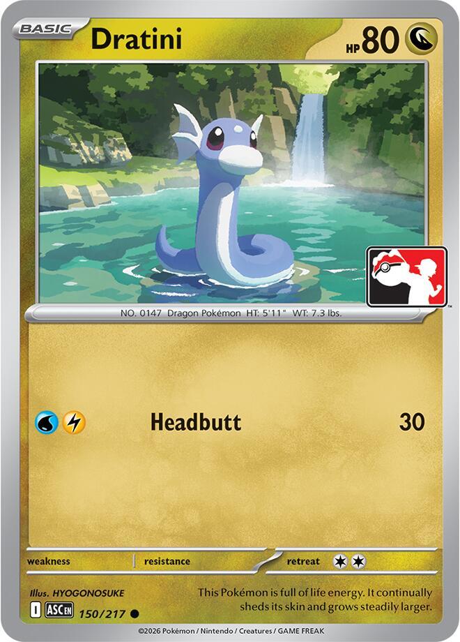 Dratini - 150/217 150/217 Common Prize Pack Series Cards Pokémon card
