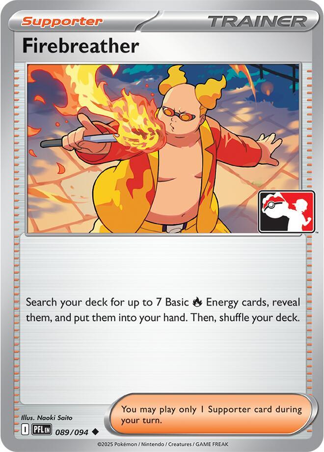 Firebreather - 089/094 089/094 Uncommon Prize Pack Series Cards Pokémon card