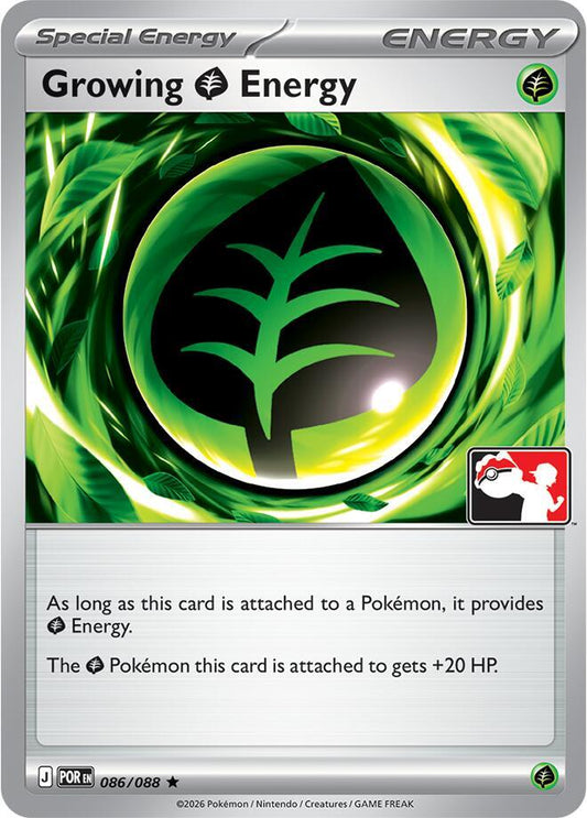 Growing Grass Energy - 086/088 086/088 Rare Prize Pack Series Cards Pokémon card