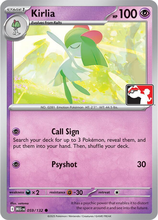 Kirlia - 059/132 059/132 Common Prize Pack Series Cards Pokémon card