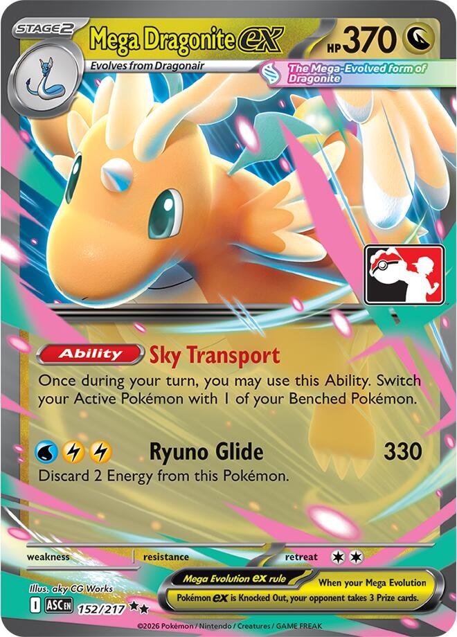 Mega Dragonite ex - 152/217 152/217 Double Rare Prize Pack Series Cards Pokémon card
