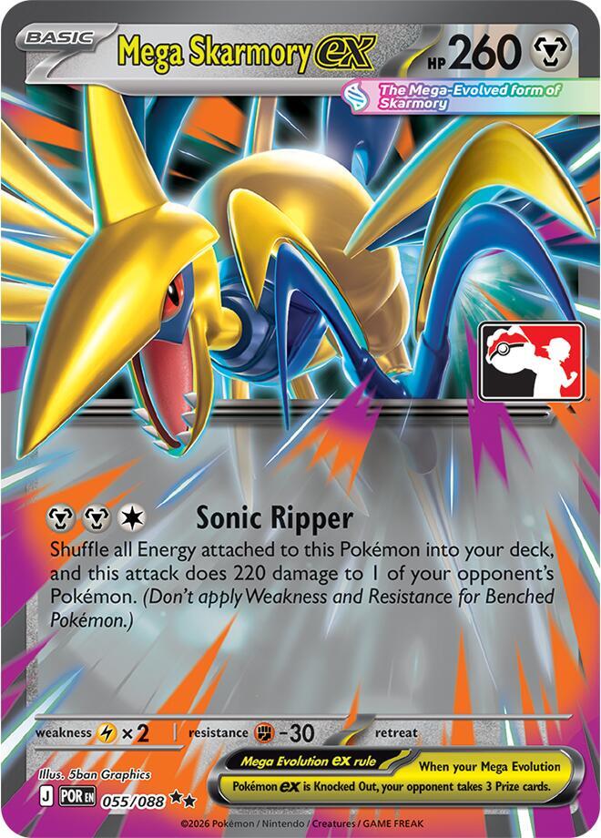 Mega Skarmory ex - 055/088 055/088 Double Rare Prize Pack Series Cards Pokémon card