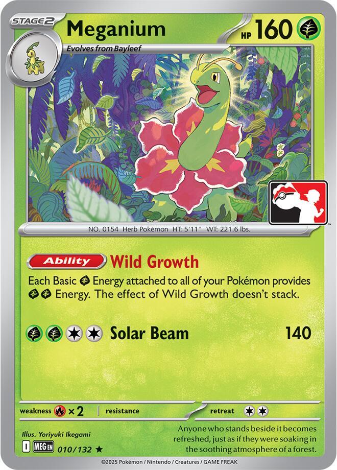 Meganium - 010/132 010/132 Rare Prize Pack Series Cards Pokémon card