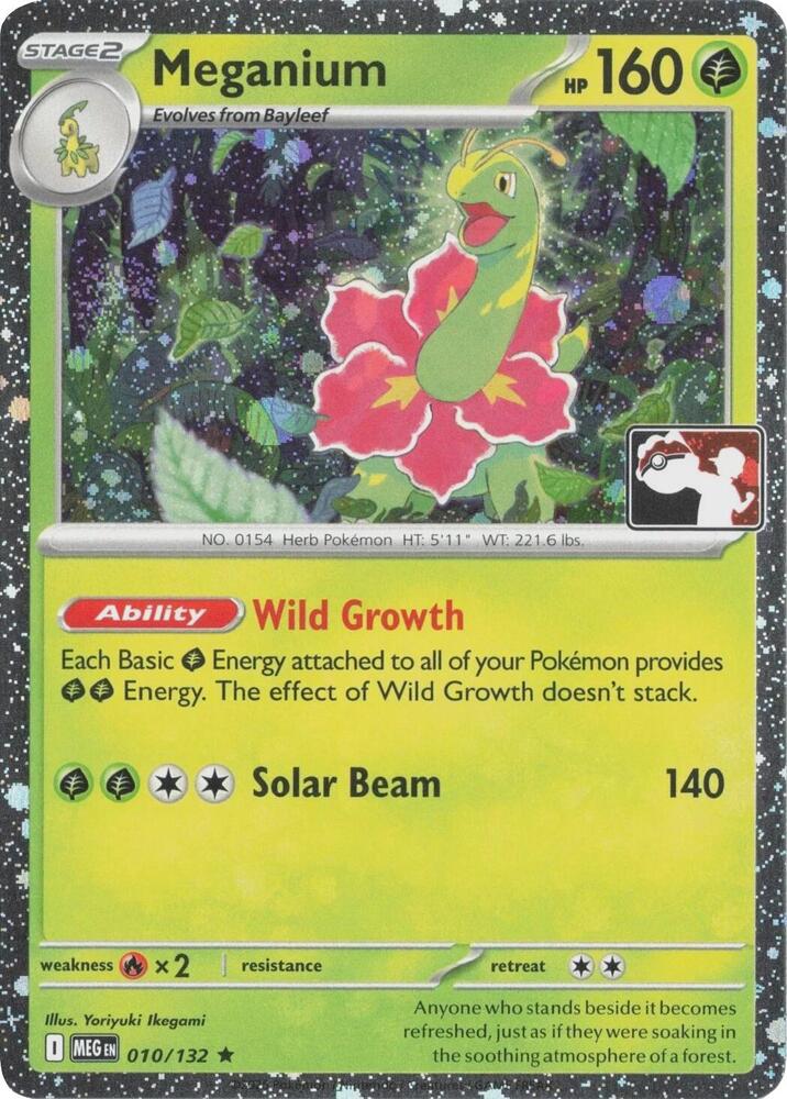 Meganium - 010/132 (Cosmos Holo) 010/132 Rare Prize Pack Series Cards Pokémon card