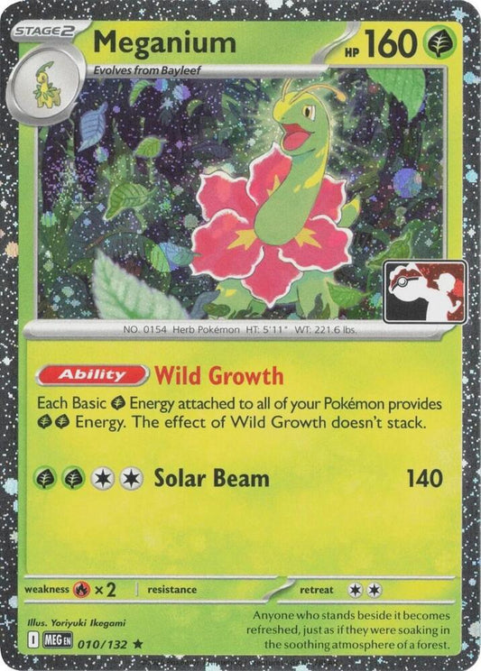 Meganium - 010/132 (Cosmos Holo) 010/132 Rare Prize Pack Series Cards Pokémon card
