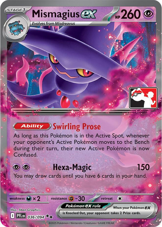 Mismagius ex - 036/094 036/094 Double Rare Prize Pack Series Cards Pokémon card
