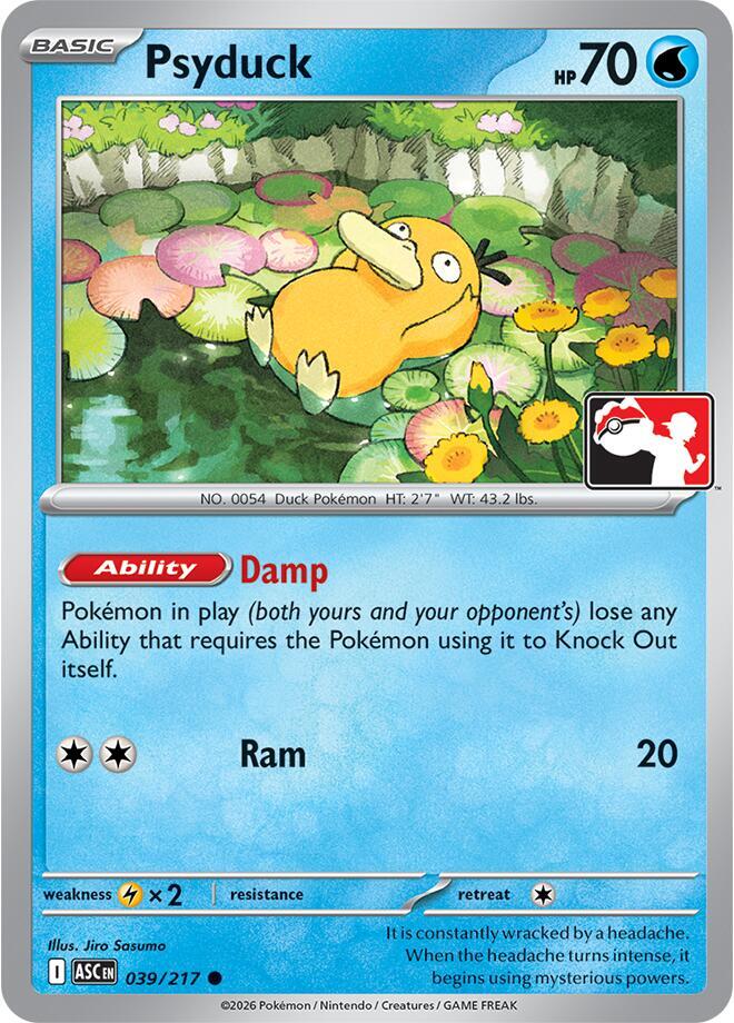 Psyduck - 039/217 039/217 Common Prize Pack Series Cards Pokémon card