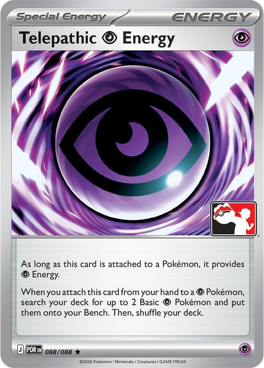 Telepathic Psychic Energy - 088/088 088/088 Rare Prize Pack Series Cards Pokémon card