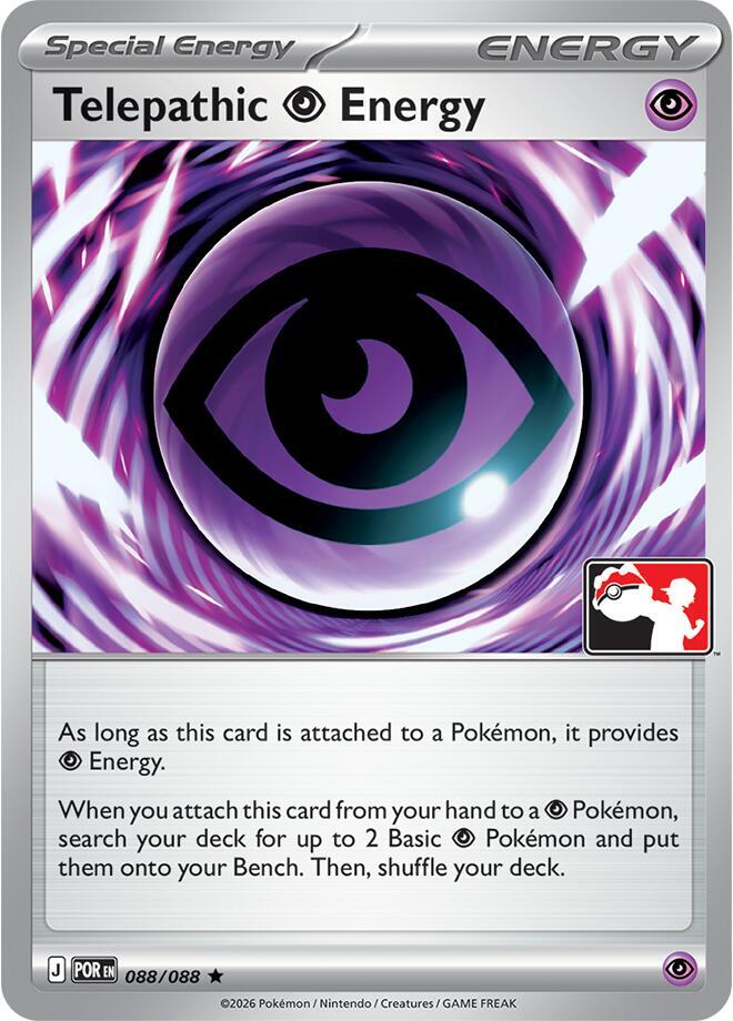 Telepathic Psychic Energy - 088/088 088/088 Rare Prize Pack Series Cards Pokémon card