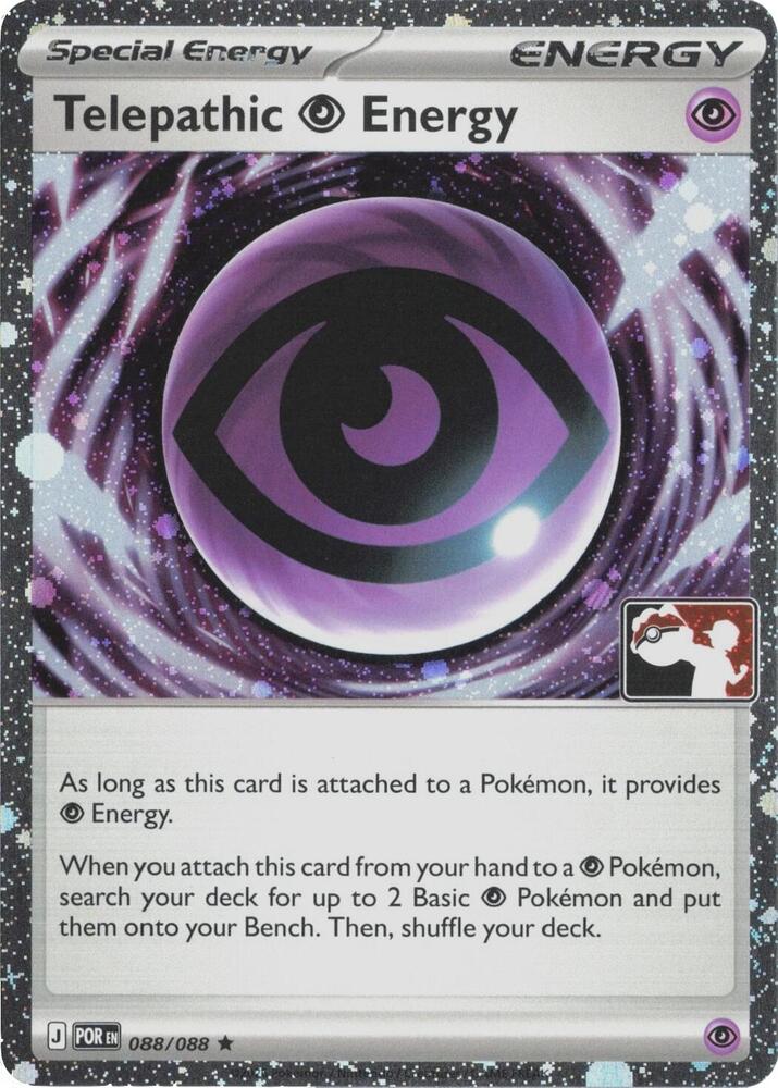 Telepathic Psychic Energy - 088/088 (Cosmos Holo) 088/088 Rare Prize Pack Series Cards Pokémon card