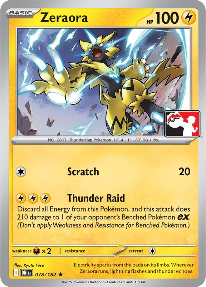 Zeraora - 078/182 078/182 Rare Prize Pack Series Cards Pokémon card